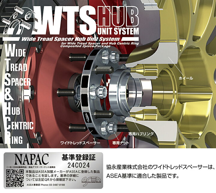 楽天市場】協永 KYO-EI ワイドトレッドスペーサー 4穴 4015W1-54 厚み 