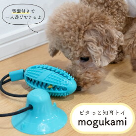 【公式 mogukami】知育玩具 知育トイ 吸盤付き 犬用おもちゃ 早食い防止 知育 歯石対策 おやつ 高耐久 水洗い 丸洗い お留守番 室内遊び 一人遊び デンタルケア 耐久性 知育パズル 運動不足 ストレス解消 スローフード フードボール ノーズワーク ラバートイ パーツキング