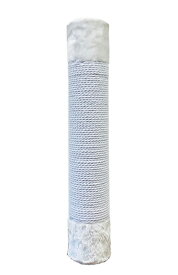 部品【長さ505mm 直径約90mm ポスト（柱）綿縄 + 白色布巻き】キャットタワー 交換 部品 パーツ catwings キャットウイングス