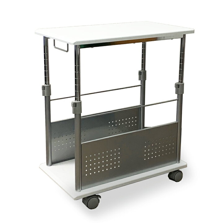 楽天市場】パソコンワゴン CPUワゴン PJC-7201 【上下昇降 51〜80cm  