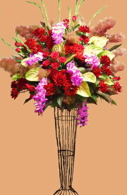 [開店祝 花]豪華スタンド花【HLS_DU】【RCP】【楽ギフ_メッセ入力】