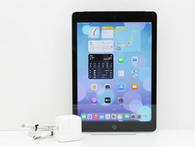 SIMフリー Apple アップル iPad 第6世代 au WiFi+Cellularモデル SIMロック解除済み 32GB MR6N2J/A スペースグレイ 9.7インチディスプレイ搭載 Bランク G47T【中古】