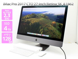 大画面27インチ Retina 5K 液晶 Apple アップル iMac Pro 27-inch,2017 CTO WPS Office Xeon W-2191B 2.3GHz メモリ 128GB SSD 4TB Radeon Pro Vega 64 16GB B75T 中古