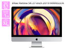 【メモリ 32GB】 Apple iMac 27インチ 5K 2019 MRR02J/A 液晶一体型 デスクトップパソコン Core i5 8600 3.1GHz Fusion Drive 1TB Cランク K88H 中古