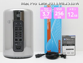 訳有 Apple Mac Pro Late 2013 ME253J/A WPS Office付き Xeon E5-1620 v2 3.7GHz メモリ12GB SSD 256GB AMD FirePro D300（デュアル）搭載 アップル マックプロ スピーカー異音有り Dランク M66T【中古】