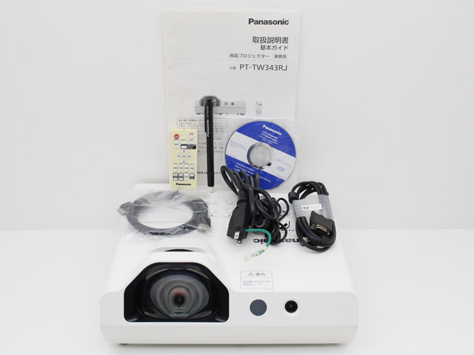 Panasonic パナソニック 短焦点 プロジェクター PT-TW343RJ 3300ルーメン ランプ使用時間400~900時間以内  Y31T 中古 : PCショップEYES