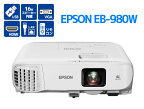 プロジェクター EPSON エプソン EB-980W 3,800lm 画面のゆがみを簡単に補正する「ピタッと補正」機能 大音量16Wスピーカー搭載 Bランク W68T 中古【プロジェクター】