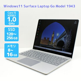 ノートパソコン Windows11 Surface Laptop Go Model 1943 サーフェス ラップトップ ゴー Core i5 1035G1 1.0GHz メモリ 8～16GB SSD128～256GB（NVMe M.2）A16T 中古