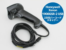 QRコード 2次元コードスキャナ Honeywell xenon 1900GSR-2 USB ハネウェル ゼノン ハンディ バーコードリーダー R12H【中古】