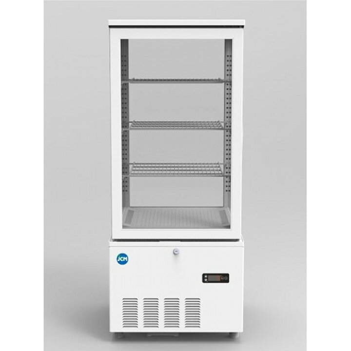 楽天市場】JCM 4面ガラス冷蔵ショーケース 片面扉 2℃〜12℃ 158L JCMS 