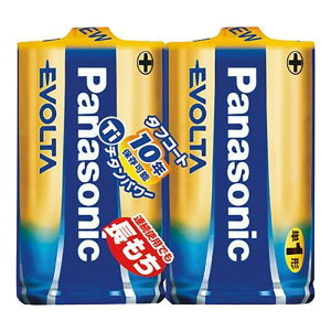 【あす楽】パナソニック 乾電池エボルタ単1形2本パック LR20EJ/2SE Panasonic アルカリ【即納・送料無料】