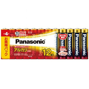 パナソニック アルカリ乾電池単4形12本パック LR03XJ/12SW Panasonic【即納・送料無料】