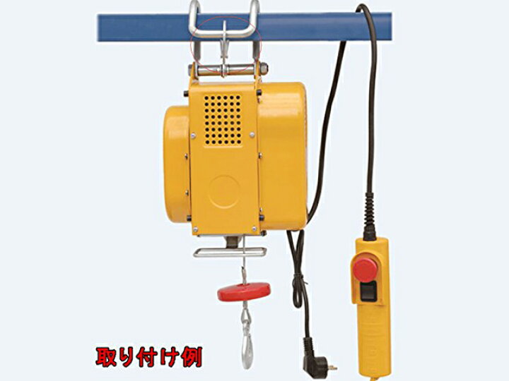 楽天市場】電動ウインチ 100V ホイスト クレーン 50Hz 最大能力250kg 