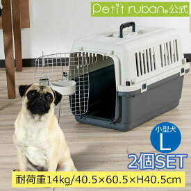 【おすすめ 】2個セット ペットキャリーバッグ DX60 L 小型犬 送料無料 犬 ペット キャリー キャリーケース コンテナ クレート ハードキャリー ペットクレート ペットケンネル ペットケンネル IATA基準