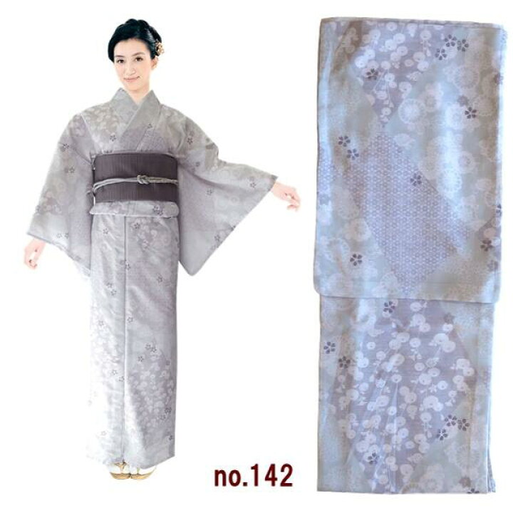 楽天市場】【絽の夏きもの】H・L 着物 小紋【着物単品】ダスティカラー 