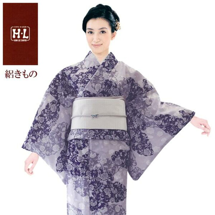 楽天市場】【絽の夏きもの】H・L 着物 小紋【着物単品】ダスティカラー 