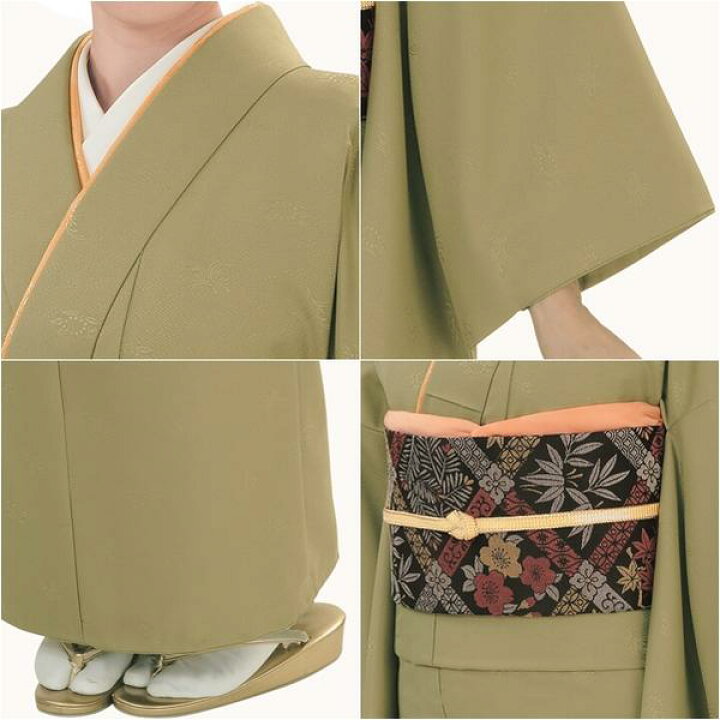 楽天市場】【慶事のきもの】【単品】R.K 洗える着物 色無地【9】抹茶色 