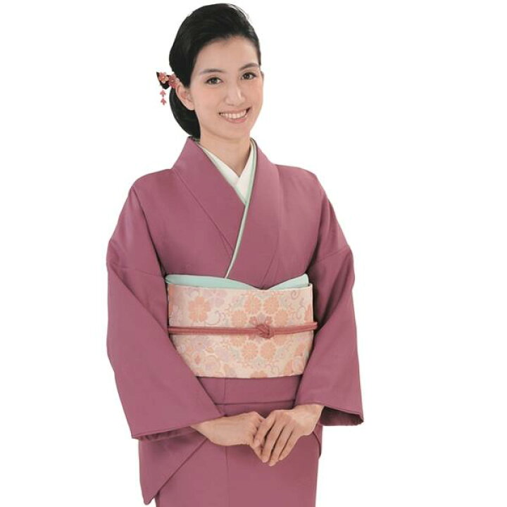 楽天市場】【慶事のきもの】【単品】R.K 洗える着物 色無地【8】梅紫  