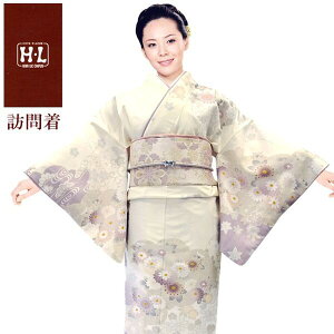 【訪問着】【単品】H.L 洗える着物 訪問着 ダスティカラー【250】生成系【全20柄】華やかな花柄 結婚式 披露宴 パーティー お茶席 園遊会 お宮参り 七五三 入園式 入学式 卒園式 卒業式 着物