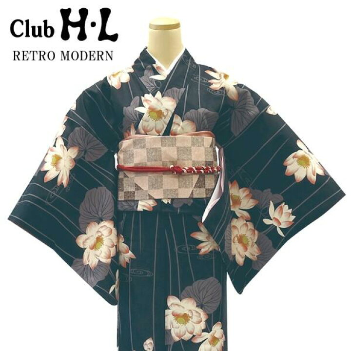 楽天市場】【レトロモダンきもの】【着物単品】H・L 着物【No.88】黒 