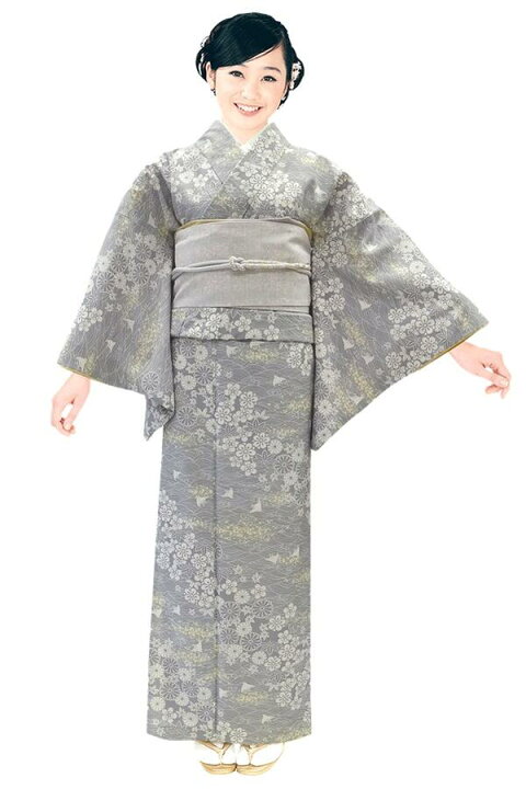 楽天市場】【小紋袷きもの】H・L 着物【着物単品】ダスティカラー【No 