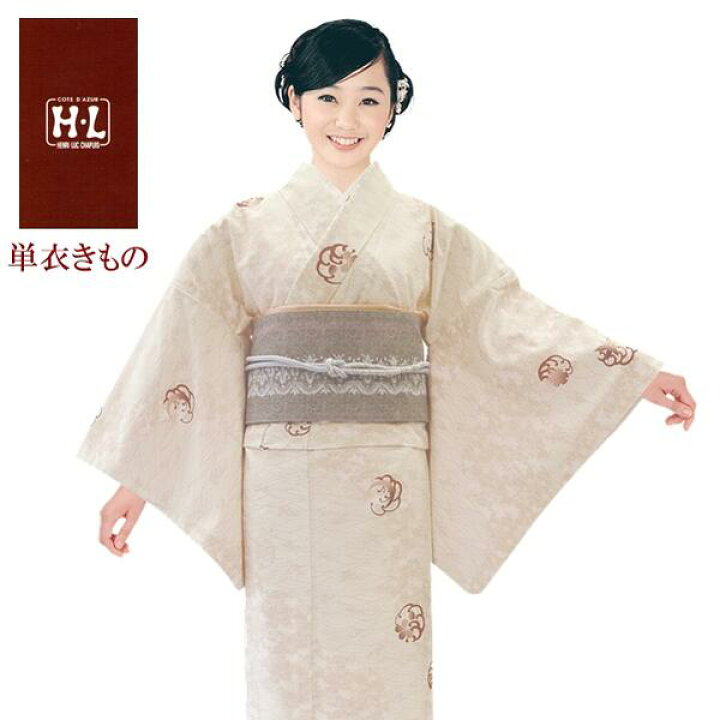 楽天市場】【単衣きもの】H・L 着物 小紋【着物単品】ダスティカラー 