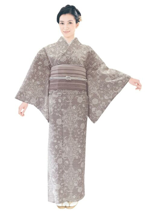 楽天市場】【単衣きもの】H・L 着物 小紋【着物単品】ダスティカラー 