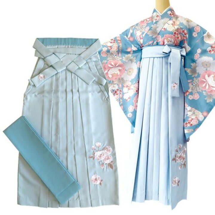 楽天市場】【RK 袴】レディース 無地刺繍袴 花柄【単品】袴下帯付き 