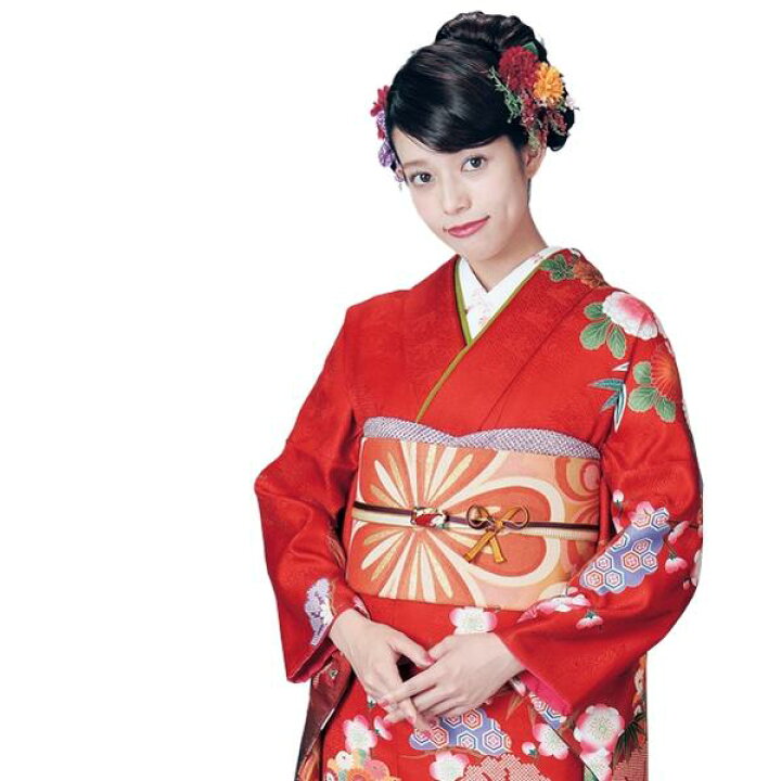 楽天市場】【振袖 着物】H・L 絵羽 振袖 着物【単品】【6】赤系 大花 