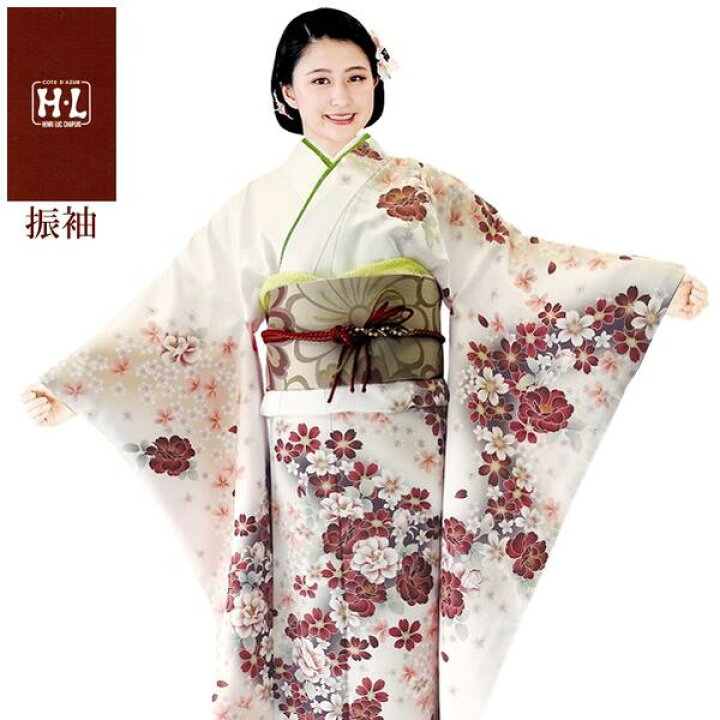楽天市場】【振袖着物】【単品】H.L 洗える着物 振袖 ダスティカラー 