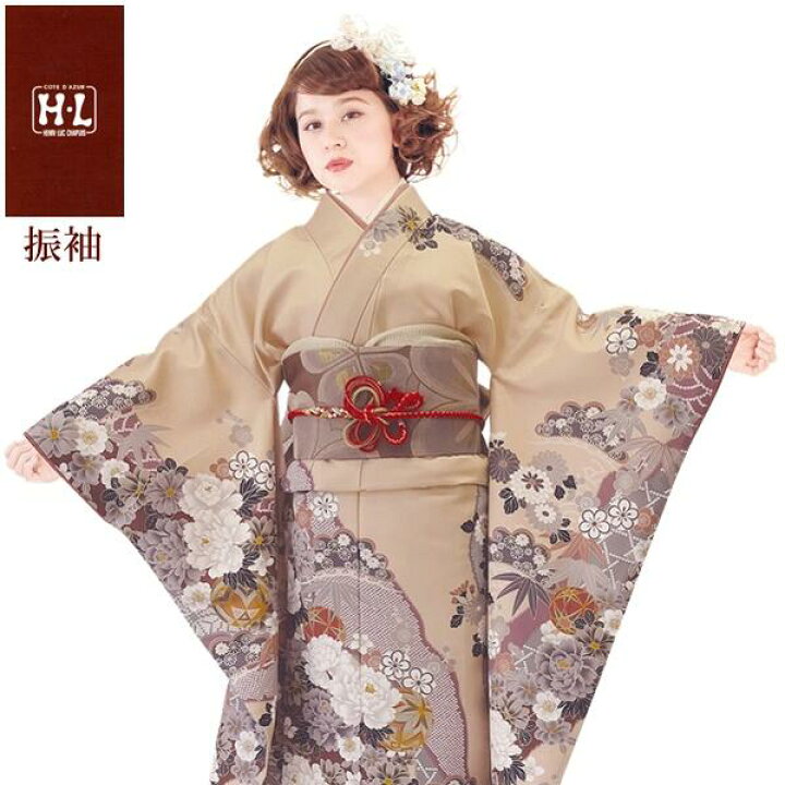 楽天市場】【振袖着物】【単品】H.L 洗える着物 振袖 ダスティカラー 