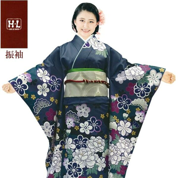楽天市場】【振袖着物】【単品】H.L 洗える着物 振袖 ダスティカラー 