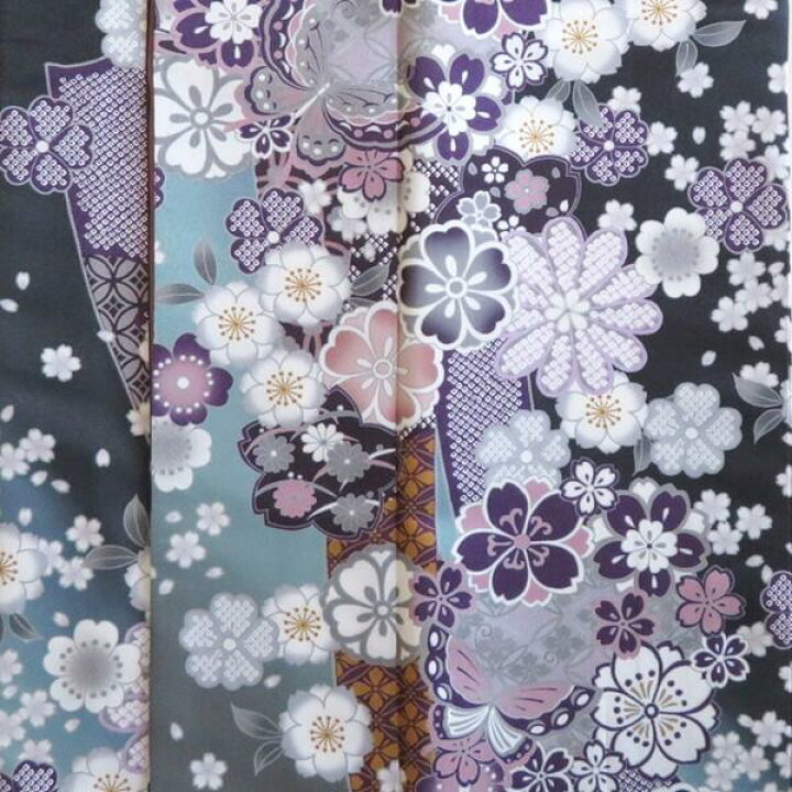 楽天市場】【振袖着物】【単品】H.L 洗える着物 振袖 ダスティカラー 