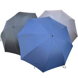 COMME des COMME◇メンズジャンプ式雨傘（70cm）◇オシャレ地模様チェック柄　3色 ネイビー グレー ブラック メンズ 紳士 大きい ワンタッチ 傘 父の日　プレゼント 紺 ねずみ 黒