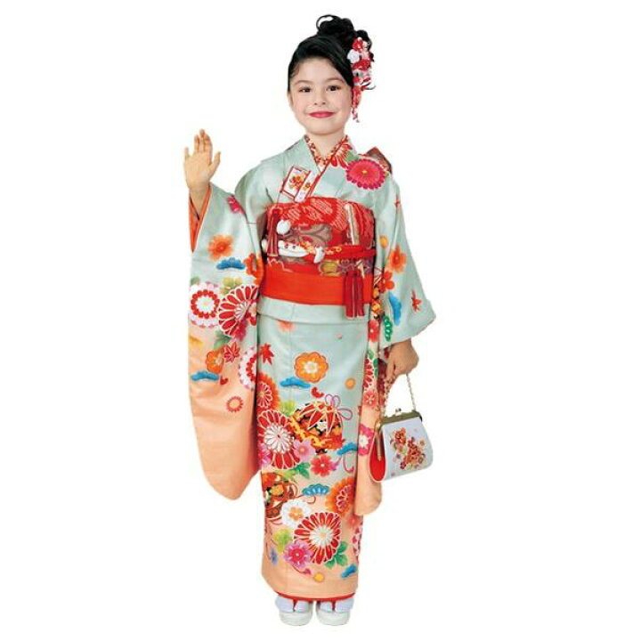 楽天市場】【晴れ着セット】RK 七五三 七歳 着物 結び帯 草履 バッグ 
