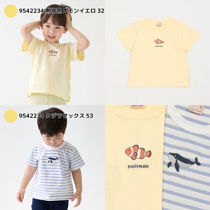楽天市場】【petitmain 半袖Tシャツ】プティマイン プティプラ Tシャツ  