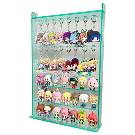 キーホルダー/ミニフィギュア/ガチャガチャ専用コレクションケース　フック2レーン・2段棚付き 幅30cm