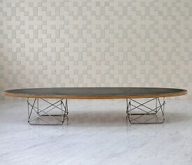 サーフボードテーブル　色ブラック　チャールズレイイームズによるデザイン　リプロダクト　ジェネリック　デザイナーズ家具　 センターテーブル 　ローテーブル　ロングテーブル　エリプティカルテーブル　カフェテーブル　楕円形テーブル