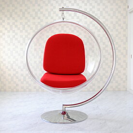 バブルチェア 色レッド エーロアールニオによるデザイン　リプロダクト　ジェネリック　デザイナーズ家具 ソファ ソファー 1人用 1人掛け