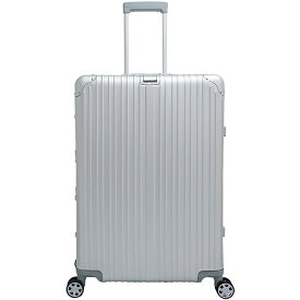 アルミニウム製スーツケース 色シルバー/ブラック Lサイズ 89L 28インチ 日本製ダブルキャスター TSAロック採用 キャリーケース 旅行かばん 旅行鞄 アルミスーツケース トランクケース