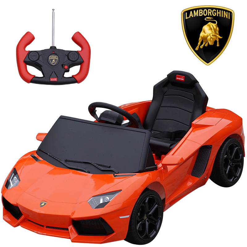 ランボルギーニ正規ライセンス LP700-4 アヴェンタドール オレンジ 電動乗用玩具 OUTLET SALE Lamborghini イエロー ランキングTOP5 リモコン操作可能 Aventador