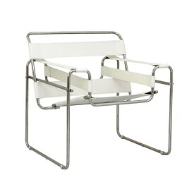 ワシリーチェア PVC仕様　色ホワイト マルセル・ブロイヤーによるデザイン　リプロダクト　ジェネリック　デザイナーズ家具　パーソナルチェア イス いす 椅子