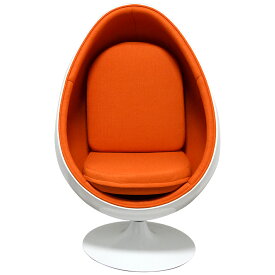 Sessle Eye ボールチェア　色ホワイト×オレンジ エーロアールニオによるデザイン　リプロダクト　ジェネリック　デザイナーズ家具　ミッドセンチュリー　パーソナルソファ　一人掛け　BallChair