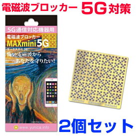 お得クーポン配布中【ポイント20倍！】携帯・スマホ・パソコン用電磁波ブロッカー『MAXmini5G』マックスミニ5G2個セット奇跡のコイルBLACK EYEブラックアイの医学博士丸山修寛監修電磁波防止 電磁波カット 電磁波対策