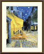 【お得クーポン配布中】世界の名画夜のカフェテラス　ゴッホF8　61×49.5cm手彩仕上 高精細巧芸美術画イ…