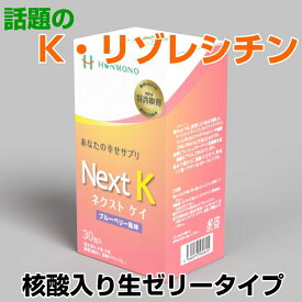 Next K　ネクストケイ　核酸入り生ゼリータイプ　30包K・リゾレシチン　健康食品　サプリメント　免疫力　ブルーベリー風味