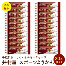 井村屋 スポーツようかん ポケット 18g×20本セット ミニ スティック 羊羹 羊かん ようかん　ポスト投函便