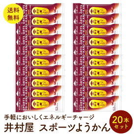 井村屋 スポーツようかん ポケット 18g×20本セット ミニ スティック 羊羹 羊かん ようかん　ポスト投函便