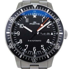 フォルティス【FORTIS】 647.10.11M B-42 コスモノート デイデイト ブラック【中古】