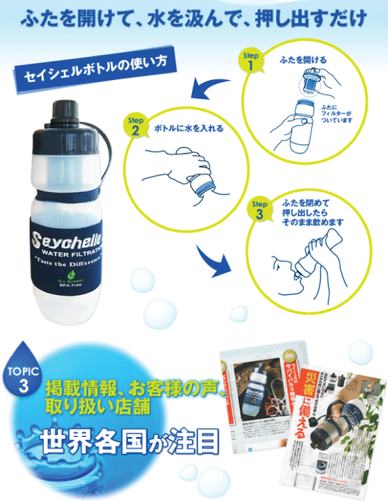 楽天市場】クーポン配布中☆携帯用浄水器 防災 防災グッズ